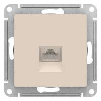 Атлас бежевый розетка RJ45 скрытая 1-ая  