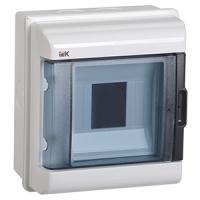 Бокс 5мод навесной белый прозрачная дверь IP55 КМПн IEK 