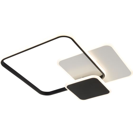 Светильник потолочный (люстра) свд 110Вт 3000К-6000К 8250лм белый/черный пульт диммер 