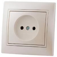 Мира жемчужно-белый розетка скрытая 1-мест IP20 