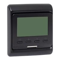 Терморегулятор теплого пола скрытая 16А программируемый черный EKF 