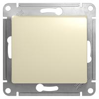 Глосса бежевый выключатель 1кл скрытая 10А IP20 