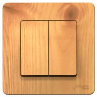 Бланка выключатель скрытая ясень 2кл 10А IP20 