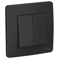 Бланка выключатель скрытая антрацит 2кл 10А IP20 