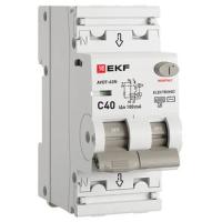 Автоматический выключатель дифференциального тока АВДТ-63N 1P+N 40А 100мА характеристика C тип AC электронный 6кА PROXIMA EKF