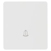 MIELE ROUND Выключатель 1 кл возвратный 10А с/у белый KRANZ