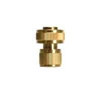 Коннектор для шланга 3/4 с аквастопом латунь Профи Четыре Сезона