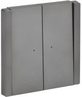 Фортепиано сталь выключатель 2кл с подсветкой скрытая 16А IP20 