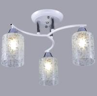 Светильник потолочный (люстра) 3*40Вт E27 белый/хром