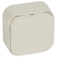 Кутео слоновая кость переключатель 1кл открытая 10А IP20