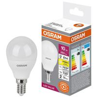 Лампа шар свд Е14 10Вт 3000К 800лм P75 матовая Osram LED Value