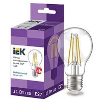 Лампа свд 220В Е27 11Вт 4000К 1320лм стандарт A60 прозрачная филамент IEK 