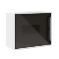 Бокс 8мод навесной белый дымчатая дверь IP40 FRAME DKC 