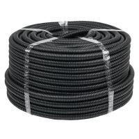 Труба гофра 20мм ПНД легкая 100м EKF черный с протяжкой