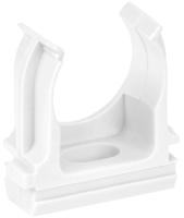 Держатель для трубы 19-20мм белый 10шт IEK 