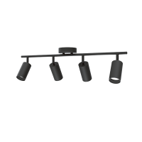 Светильник настенный (спот) 4*35Вт GU10 черный поворотный Jazzway 
