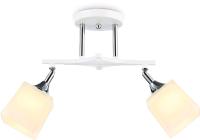 Светильник потолочный (люстра) 2*60Вт E27 белый/хром