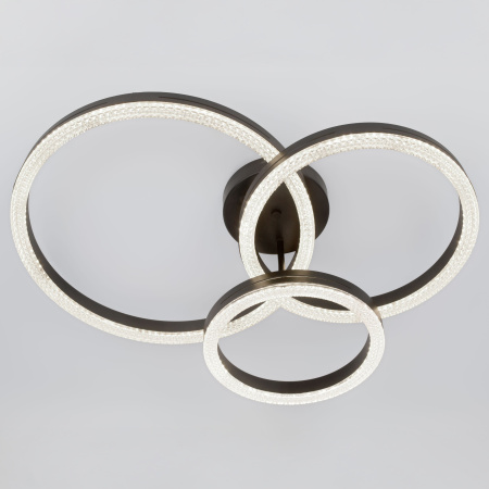 Светильник потолочный (люстра) свд 110Вт 3000К-6000К 2684лм черный/белый пульт диммер