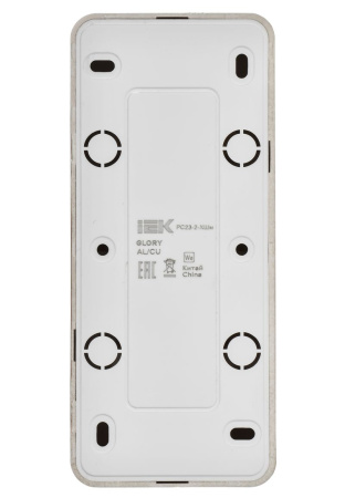 Глори шампань розетка открытая 3-мест IP20 