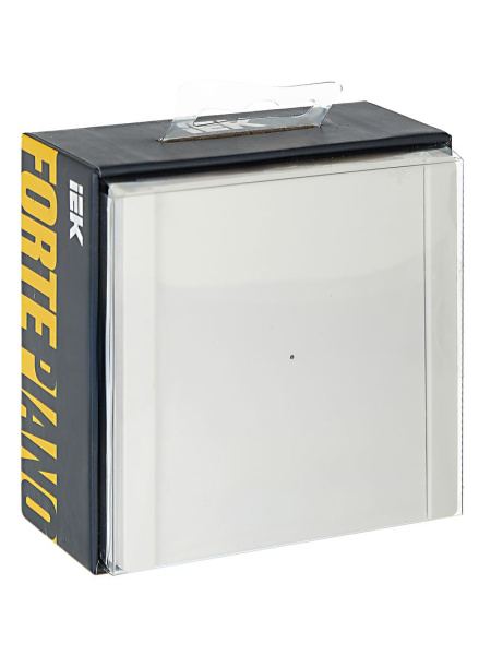 Фортепиано белый переключатель 1кл скрытая 10А  