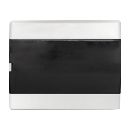 Бокс 12мод встраиваемый белый чёрная дверь IP41 ЩРВ-П EKF Basic