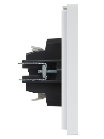 Фортепиано белый переключатель 1кл скрытая 10А IP20 