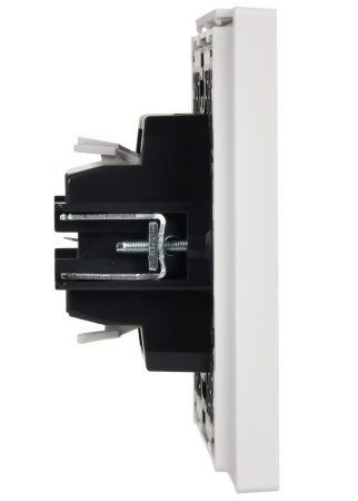 Фортепиано белый выключатель кнопочный 1кл скрытая 10А IP20 