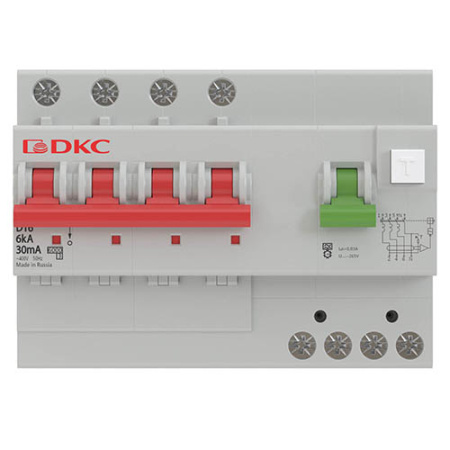 Дифавтомат 4Р 25А C тип A 30мА 6кА 7мод MDV63 DKC