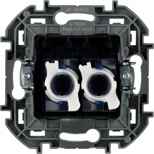 Инспириа алюминий розетка RJ45 8(8) скрытая 2-ая Cat5е UTP