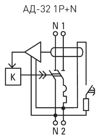 Дифавтомат 2Р 16А C 10мА 4,5кА АД32 2мод EKF