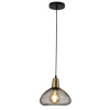 Светильник подвес 1*60Вт E27 черный/латунь 