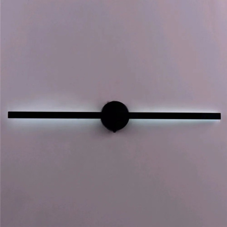 Светильник настенный (бра) свд 22Вт 4500К 1180лм черный Россвет с выключателем