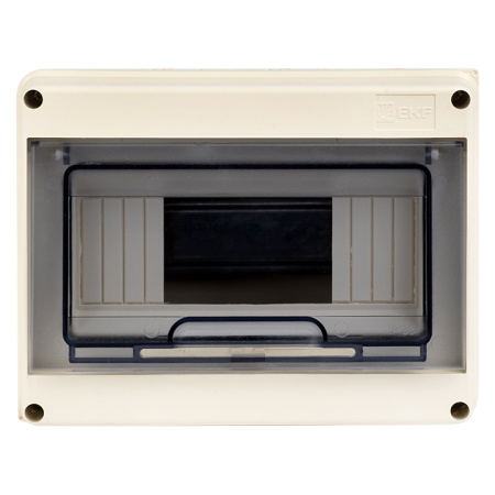 Бокс 8мод навесной серый прозрачная дверь IP65 ЩРН-ПГ EKF 