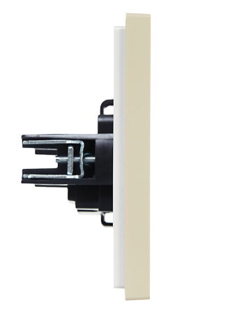 Фортепиано ваниль розетка скрытая 1-мест IP20 