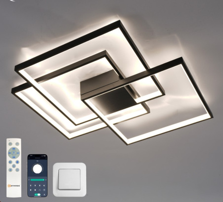 Светильник потолочный (люстра) 10*60Вт Е27 черный/золото