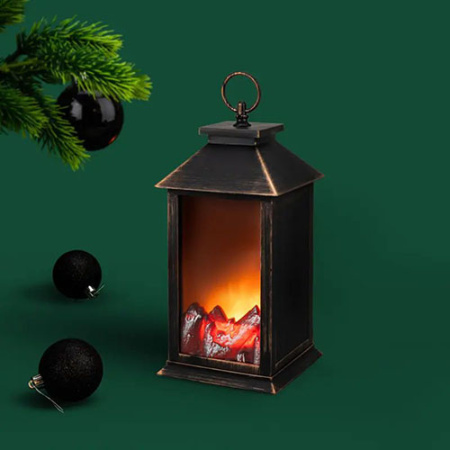 Светильник "Камин Рустик" 14х14х28смсм свд белый