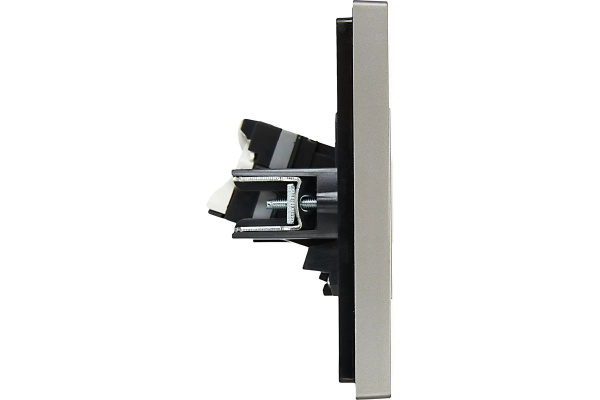 Фортепиано сталь механизм RJ45 2x8(8) скрытая 2-ая Cat5e