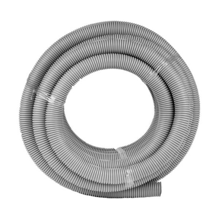 Труба гофра 40мм ПВХ 15м серый EKF с протяжкой 