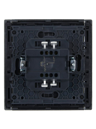 Фортепиано сталь переключатель 1кл с подсветкой скрытая 10А IP20 