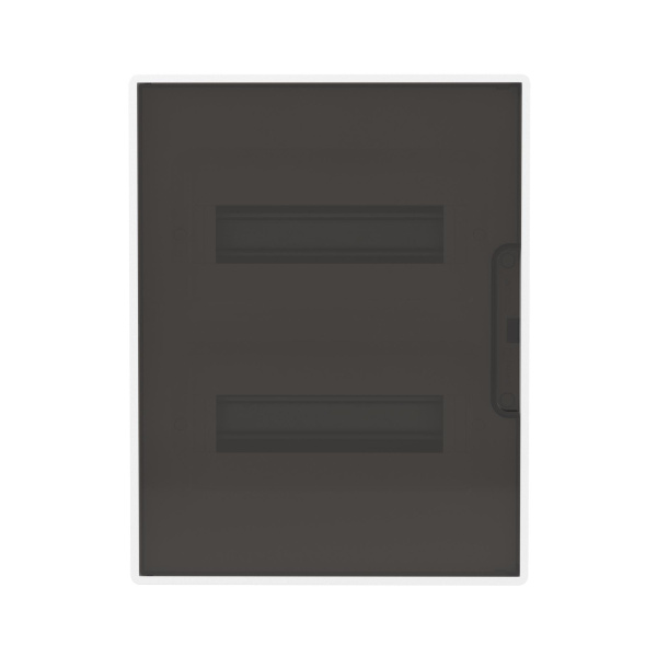 Бокс 24мод встраиваемый белый черная прозрачная дверь IP40 FRAME DKC