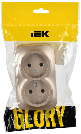 GLORY Роз. 2-я без з/к/ш о/у 10А РС22-2-ХШм шамп. м. IEK