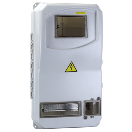 Бокс для счетчика 3ф 11мод навесной серый IP55 ЩУРн-П EKF 