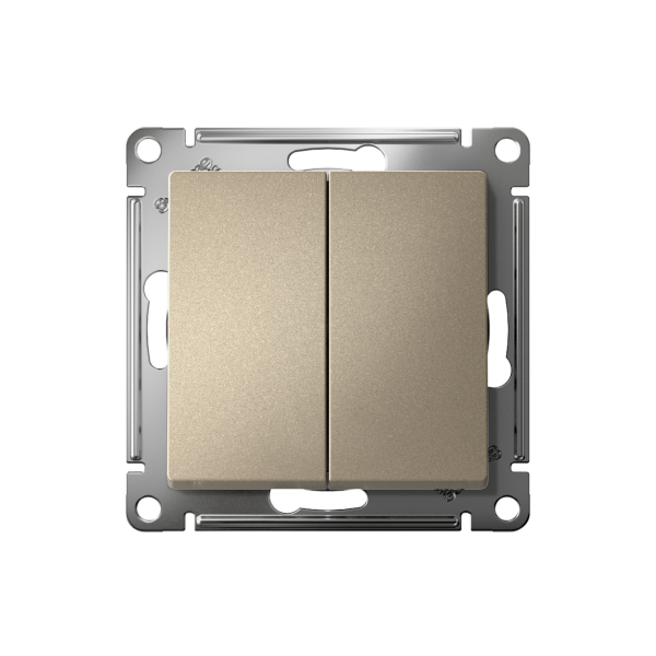 Атлас шампань переключатель перекрестный 2кл скрытая 10А IP20 