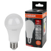 Лампа свд 220В Е27 15Вт 4000К 1200лм стандарт A60 матовая Osram LED Value black аналог 707110,707111