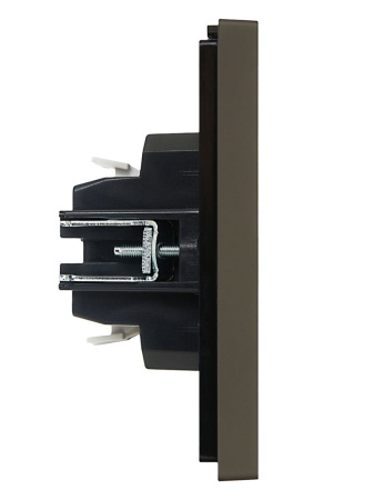 Фортепиано серый переключатель 1кл скрытая 10А IP20 