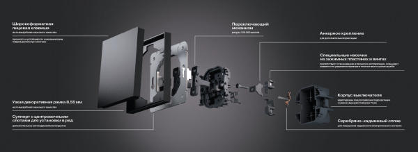 MIELE STRONG Выключатель 1 кл 10А с/у жемчуг KRANZ