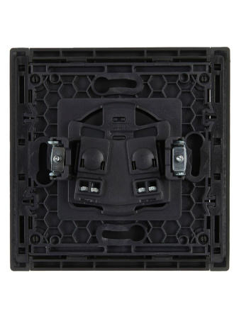 Фортепиано серый розетка скрытая 1-мест IP20 