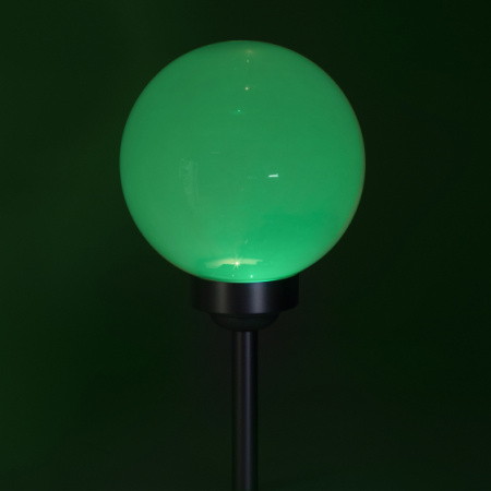 Светильник грунтовый свд на солнечной батарее пластик серебро 620мм IP44 ERASF22-55 шар 200мм