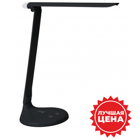 Светильник настольный свд 10Вт 6500К 800лм черный подставка диммер сенсор ночник