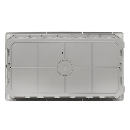 Бокс 18мод встраиваемый белый черная прозрачная дверь IP41 SlimBox EKF